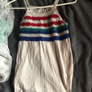 red white an blue tank top